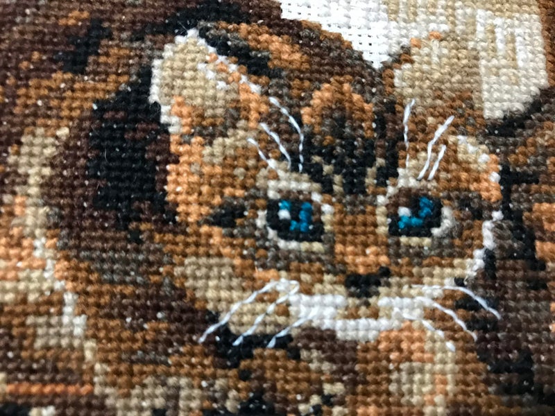 RIOLIS - Furry Friends 1247, Cat Lovers Cat Cross Stitch Kits 15,75" x 11,81", Cross Stitch Kits for Beginners & Advanced, Crossstitching Kits Adult, Pet Embroidery Kit, Counted Cross Stitch Kit - Image 2